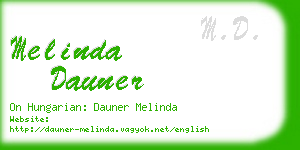 melinda dauner business card